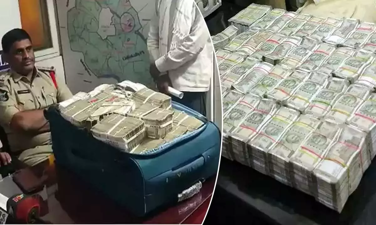 Police seize Rs. 2 crores from RTC bus at Garikapadu check post in NTR district