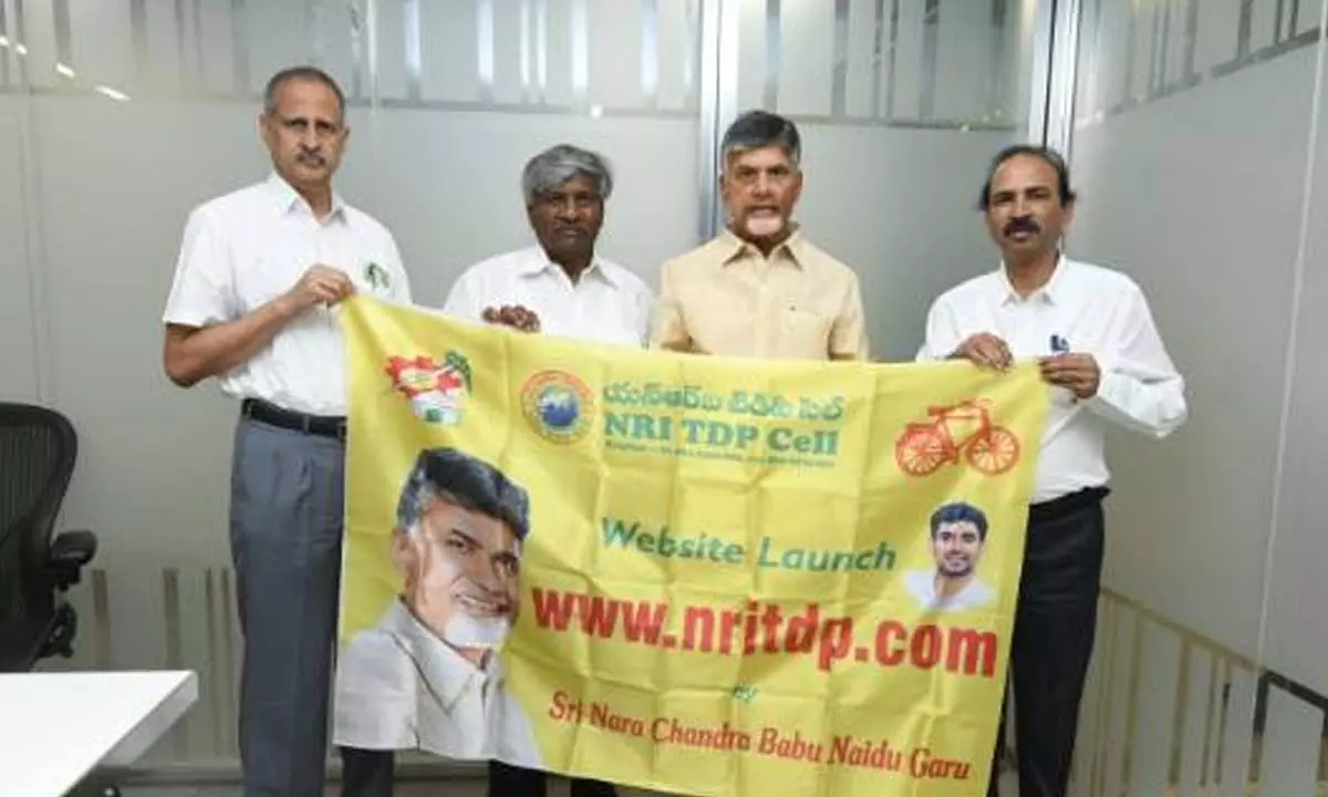 Chandrababu Naidu launches NRI TDP website