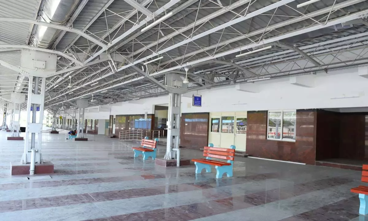 A view of Tiruchanur railway station
