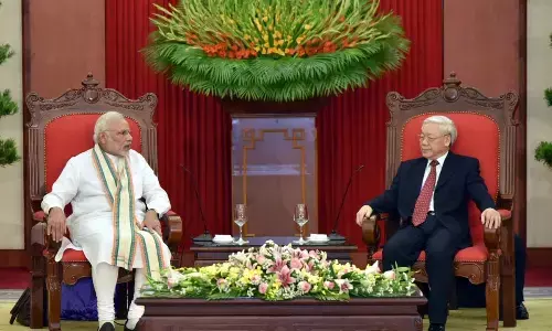 Prime Minister Narendra Modi and Nguyen Phu Trong