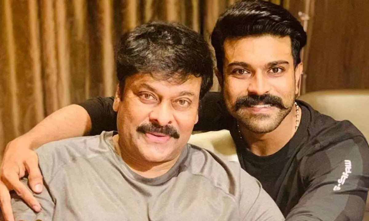 Ram Charan And Chiranjeevi