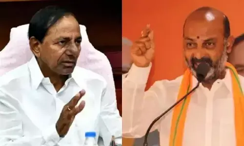 CM KCR and Bandi Sanjay Kumar