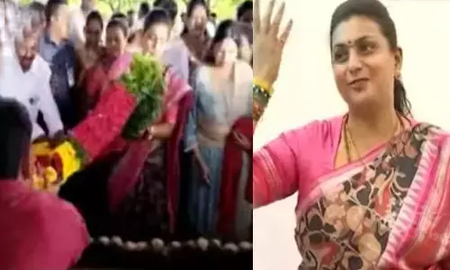 Roja pays tribute to former CM YSR