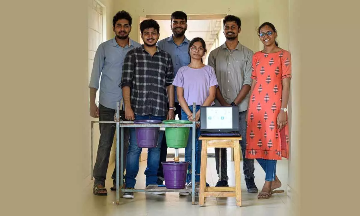 Students design system to recycle kitchen sink water