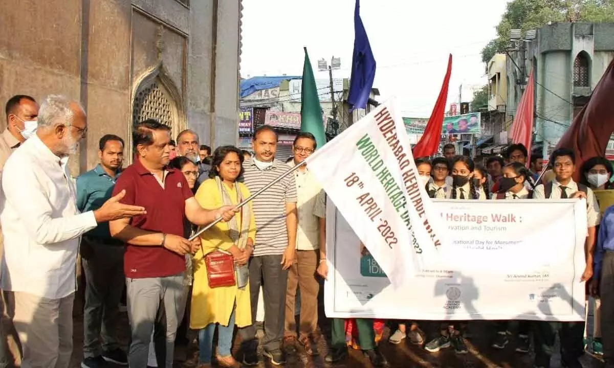 World Heritage Day’ walk flagged off at Charminar