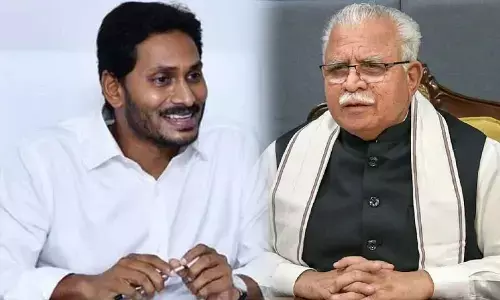 YS Jagan Mohan Reddy, Haryana Chief Minister Manoharlal Khattar