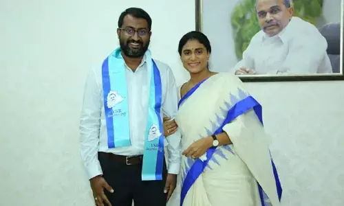 YSRTP chief YS Sharmila appoints Malladi Sandeep as State coordinator of Team YSSR