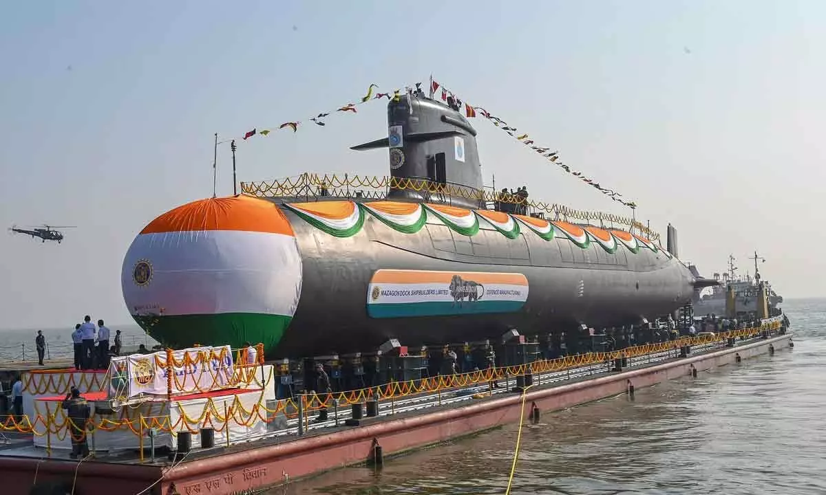 Vagsheer, the last of six submarines under Project 75, launched