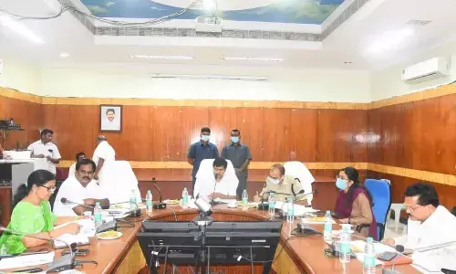 District Collector A Mallikarjuna reviews the arrangements for ‘Chandanotsavam’ in Visakhapatnam on Wednesday