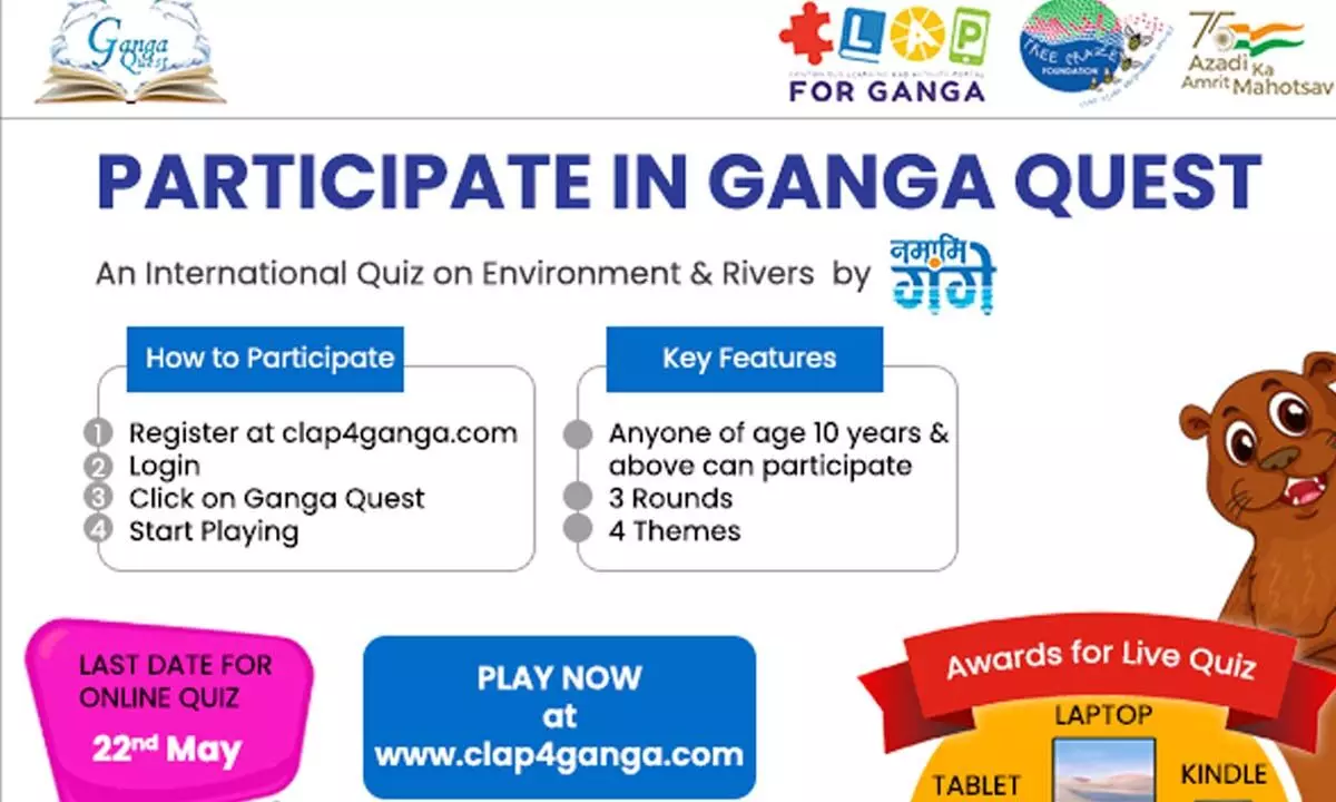 Over 1L people participated in online quiz Ganga Quest 2022