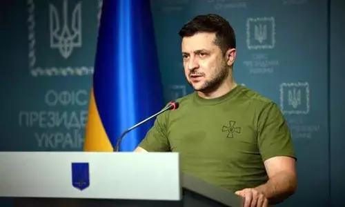 Ukrainian President Volodymyr Zelensky
