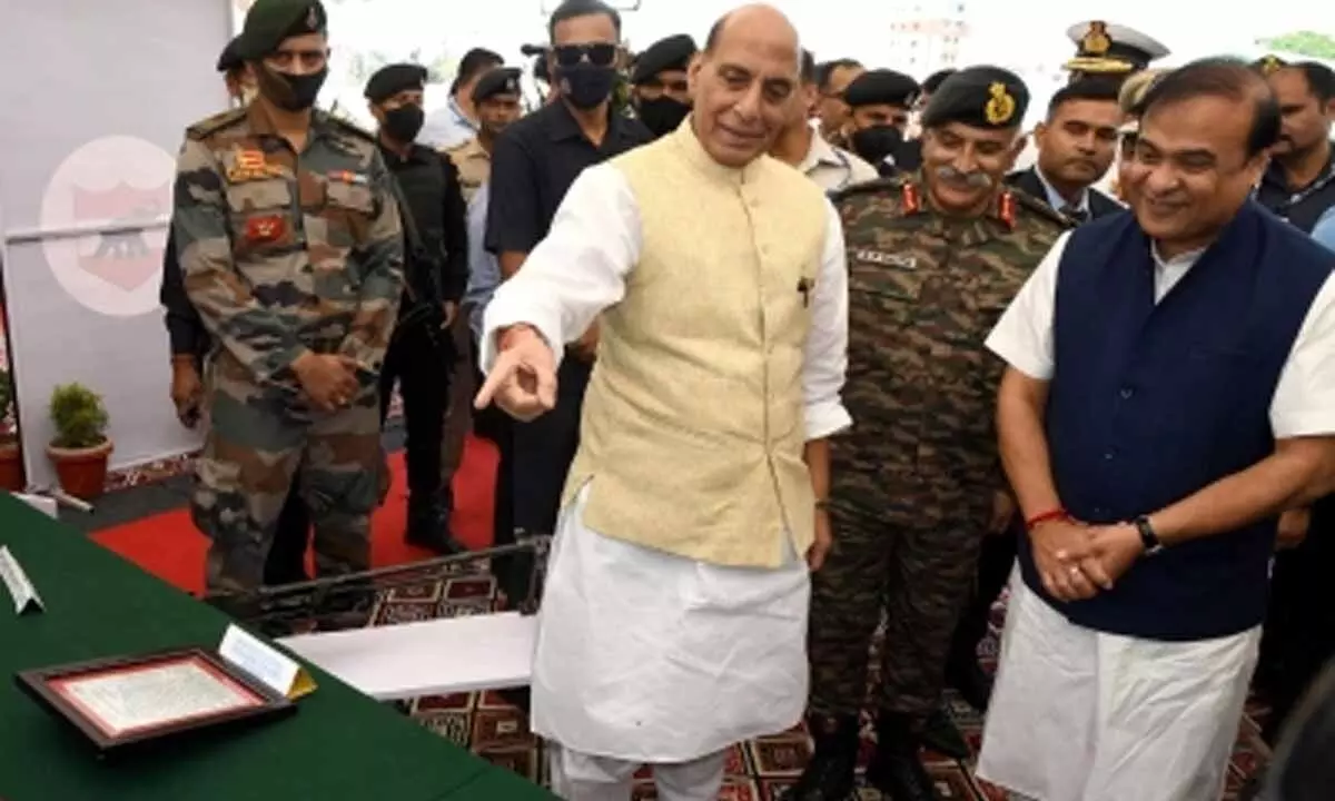 Armed forces will also cross border to take actions against terrors inimical to India: Rajnath Singh