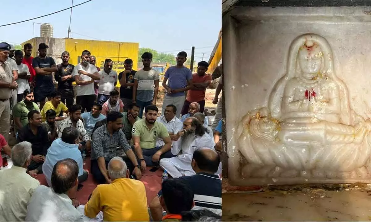 Idol desecrated in Gurugrams Dadi Sati Mata temple