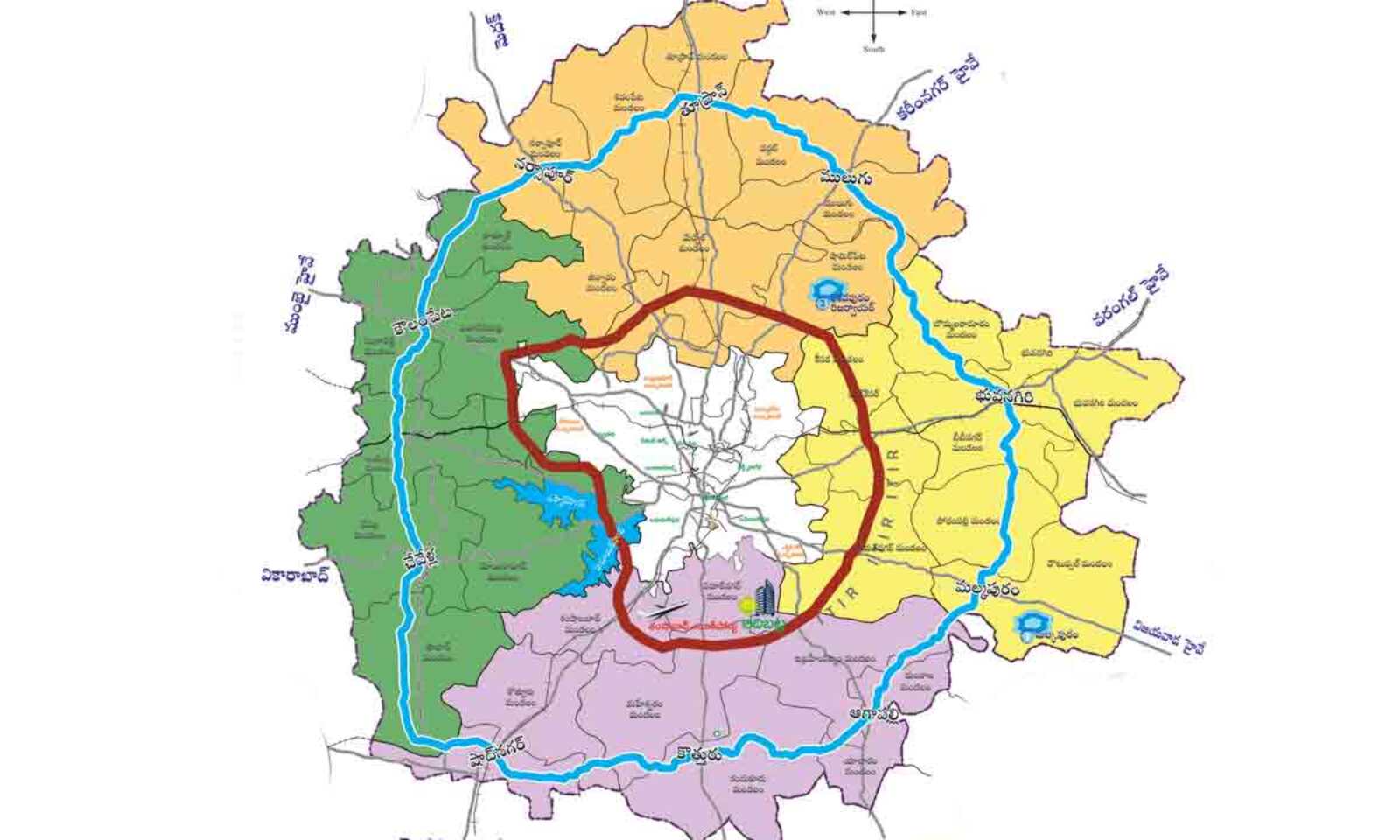 Hyderabad's Regional Ring Road Phase-1: Telangana CM Sets Three-Month  Deadline For Completion Of Land Acquisition - India Infra Hub