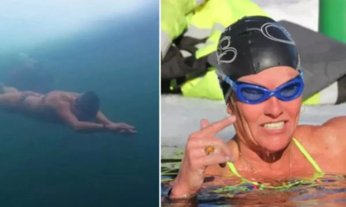 Woman Establishes A New Guinness World Record By Swimming 295 Feeet Under Ice