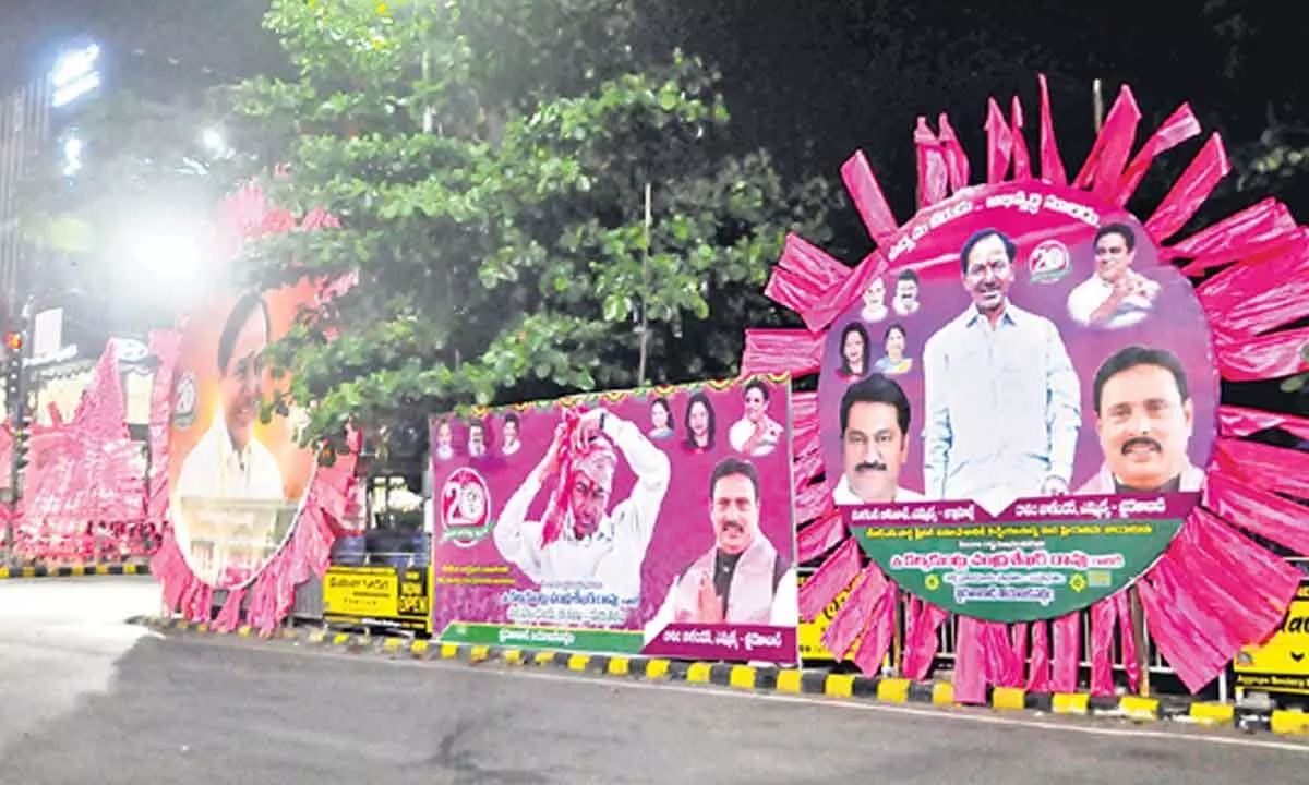 NVSS objects to TRS banners; asks rules not applicable to party leaders