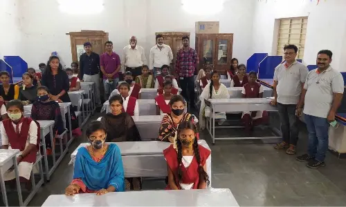 A Sri City’s Kellogg donates desks, benches to Satyavedu Jr. College