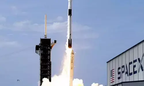 SpaceX launches four astronauts for NASA after private flight