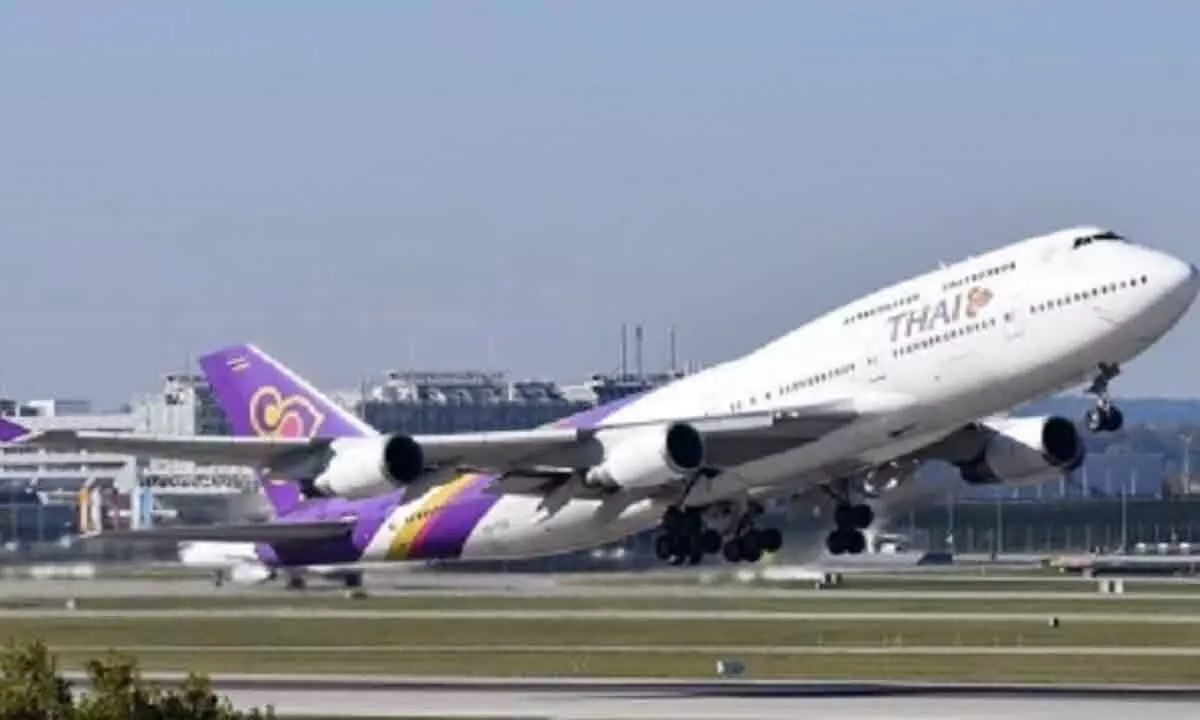 Tyre of Thai Airways plane bursts, 150 people escape unhurt