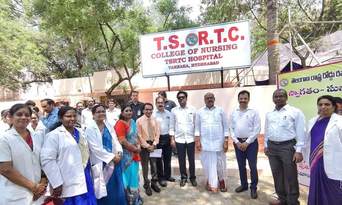 Minister Puvvada Ajay launches Nursing college at Tarnaka RTC hospital