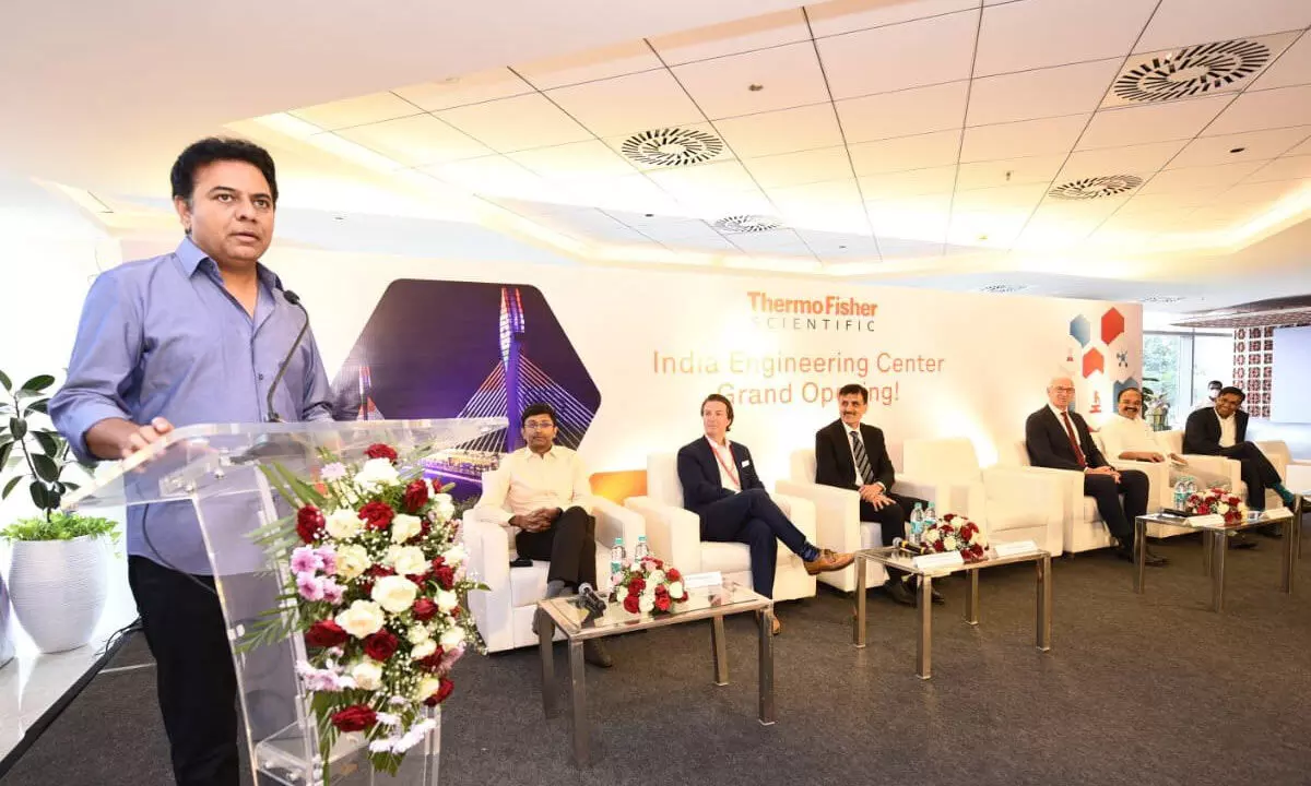 Telangana: KTR inaugurates Thermo Fishers India Engineering Center in Hyderabad