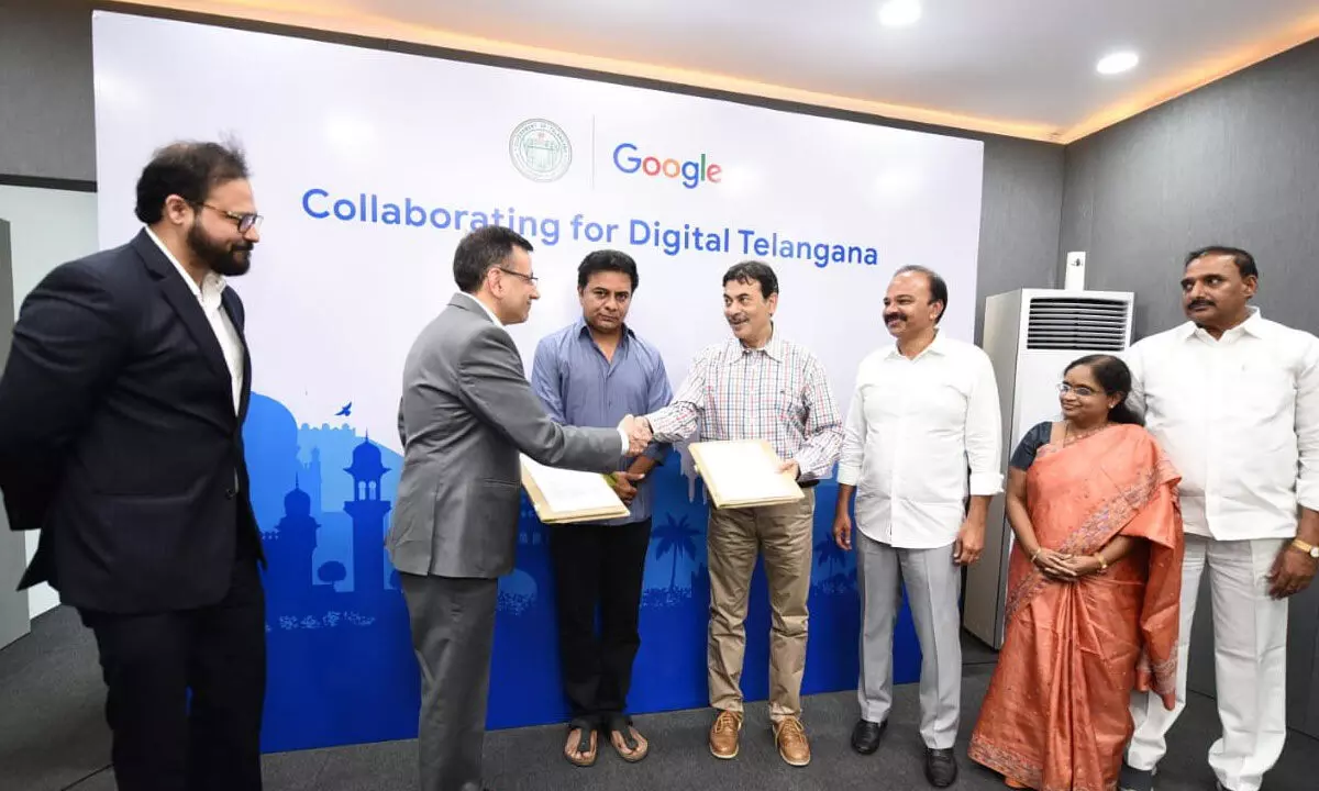 Google signs MoU with Telangana Govt to support youth, women entrepreneurs