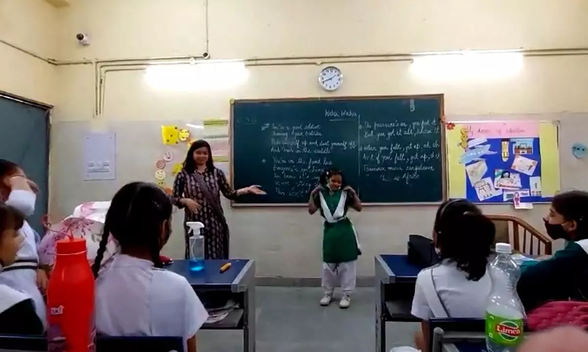 Watch The Trending Video Of A Teacher From Delhi School Dancing With Students
