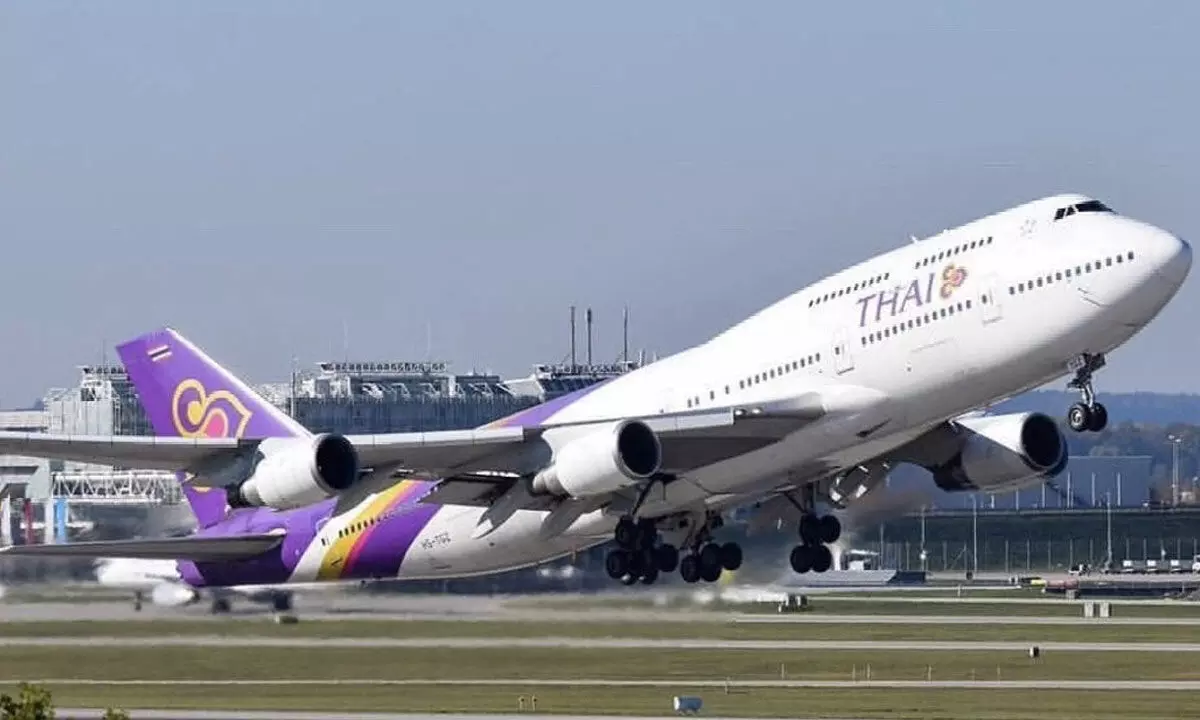 Tyre of Thai plane bursts; 150 people escape unhurt