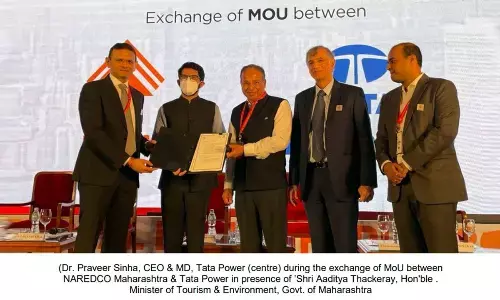 Tata Power signs MoU with NAREDCO to install 5,000 EV charging points across Maharashtra