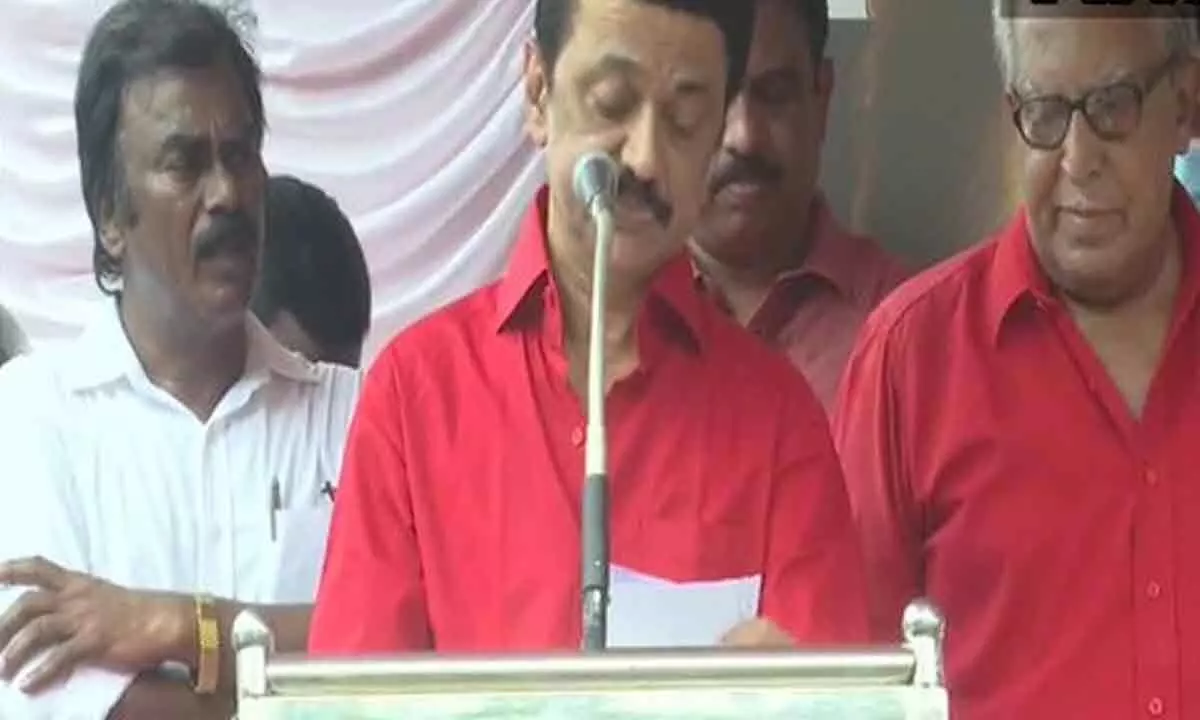 MK Stalin says DMK govt stands for upliftment of workforce