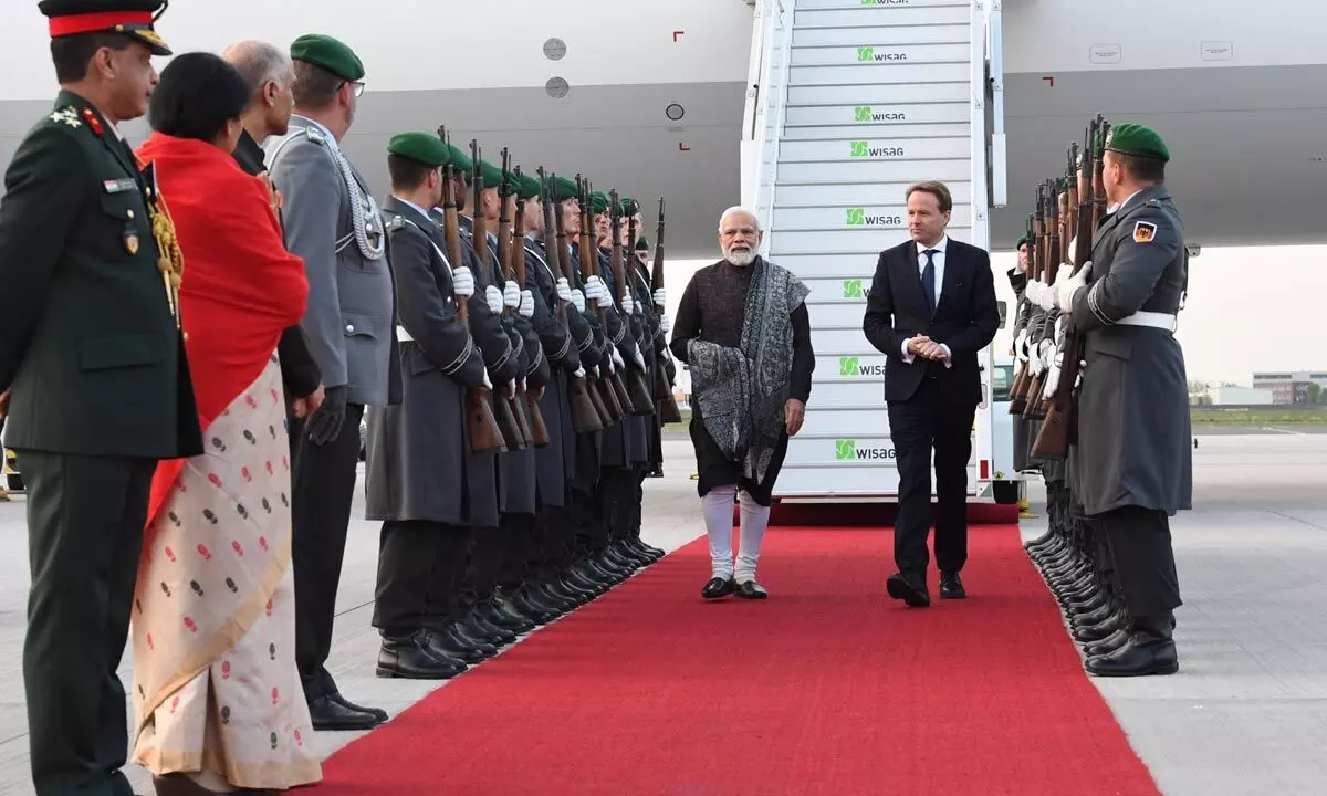 Narendra Modi in Berlin, to hold talks with Chancellor Scholz
