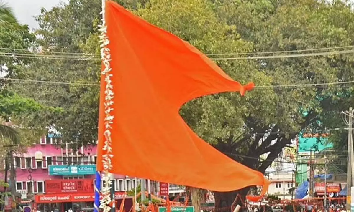 Image of a saffron flag used for representational purpose. (File Photo)