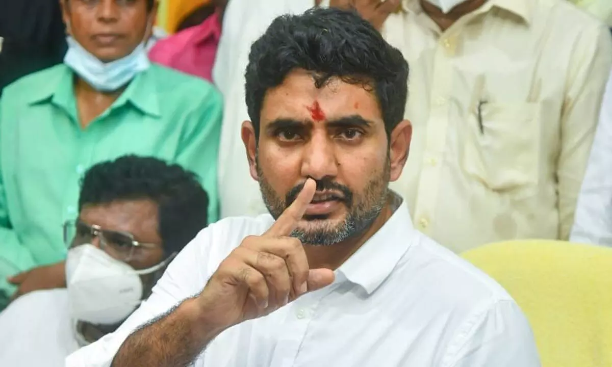 TDP national general secretary Nara Lokesh