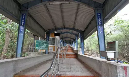 A view of renovated Srivarimettu footpath in Tirupati