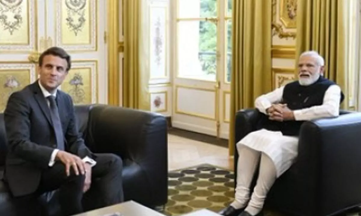PM Modi meets Macron, discusses situation in Ukraine & Afghanistan
