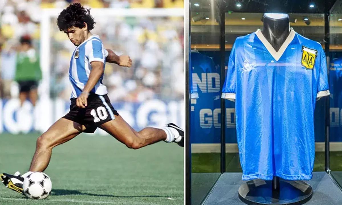 Shirt Wore By Diego Maradona Broke Two Guinness World Records