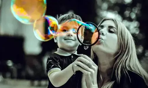 God cannot be everywhere, so he mothers.