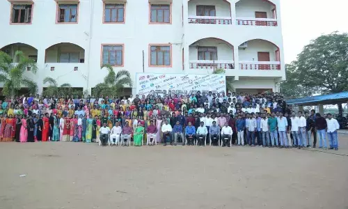 Pace College staff and students in Ongole