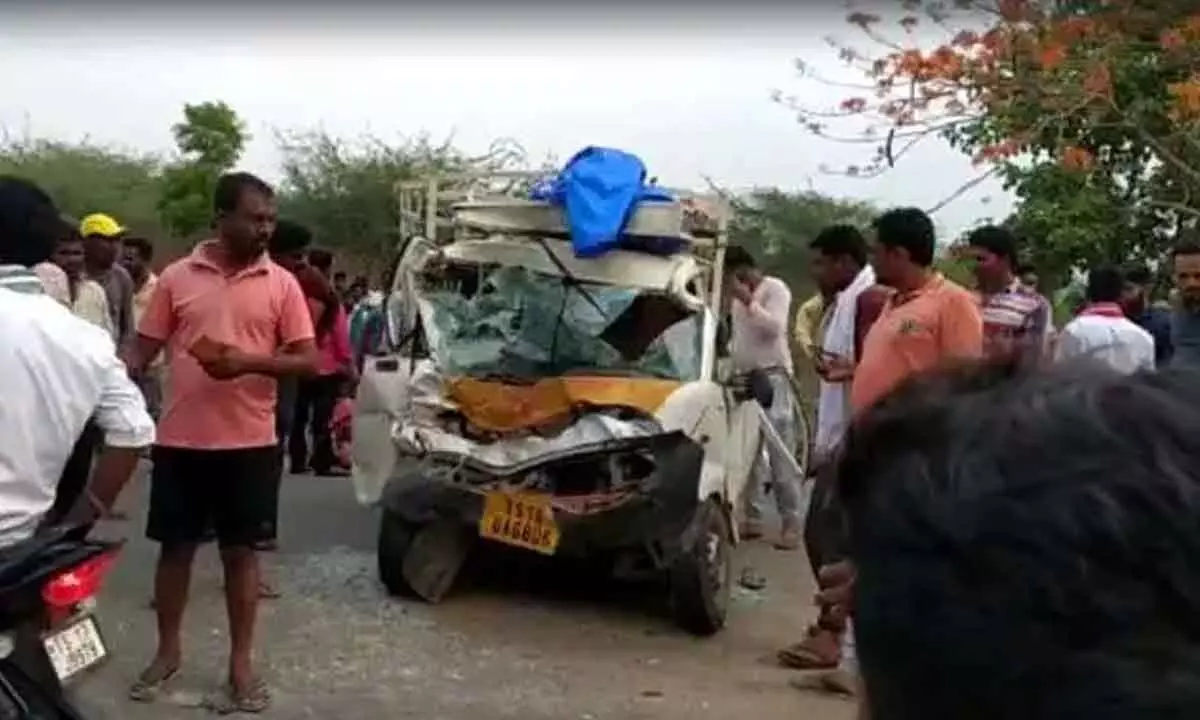 Kamareddy Road accident death toll reaches 9