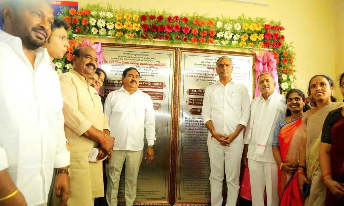 Harish Rao lays foundation to several devpt works