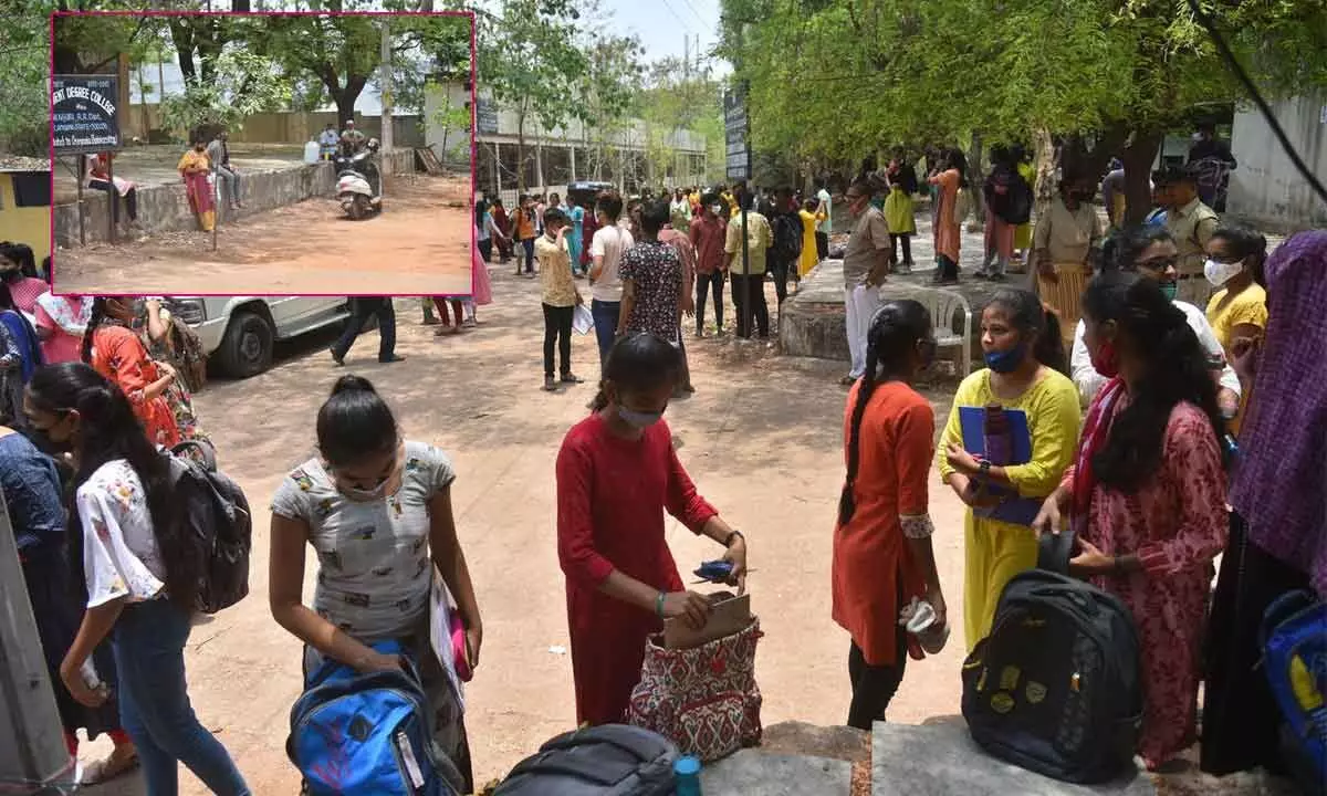 Hyderabad inter exam centres bereft of basic facilities