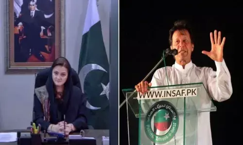 Pakistans Information Ministe Marriyum Aurangzeb and ex-Prime Minister Imran Khan (File Image).