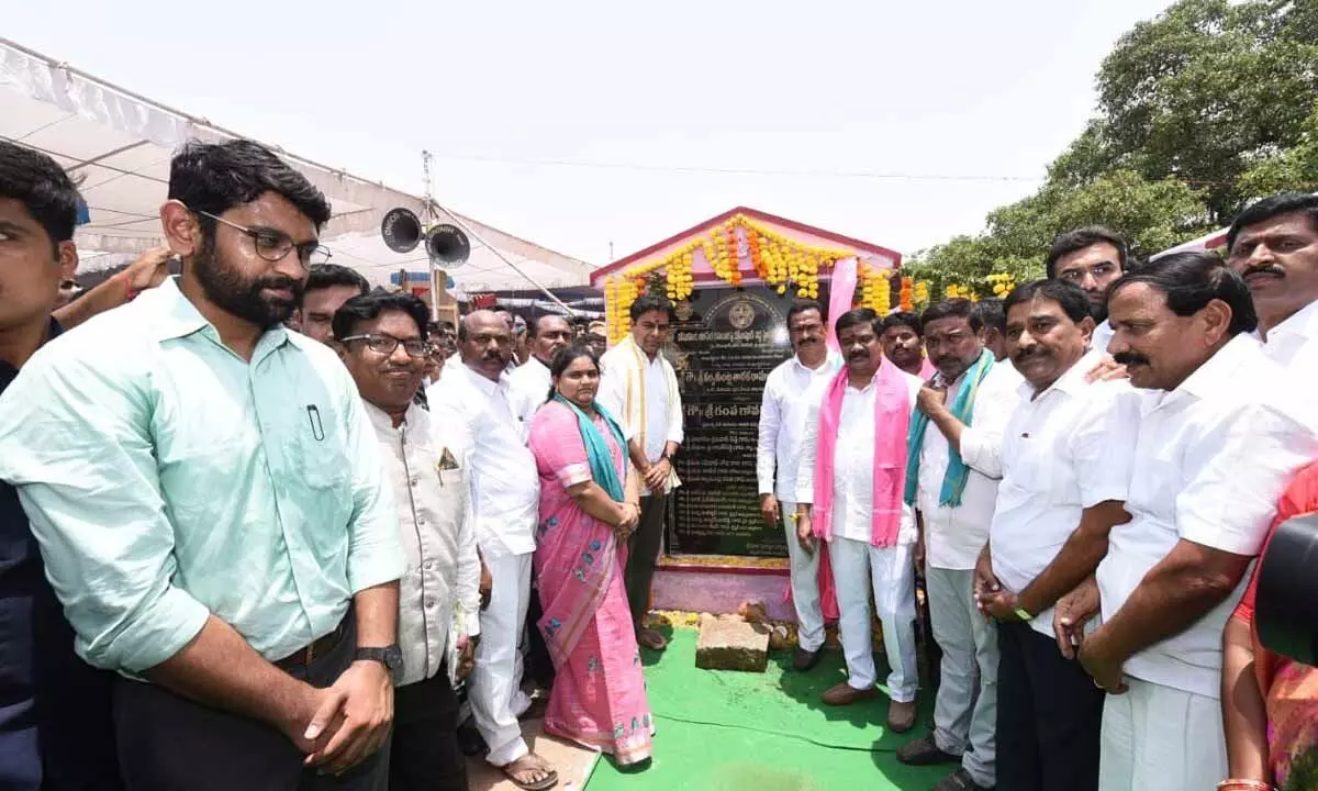 Foundation stone laid for school in memory of KTRs grandmother