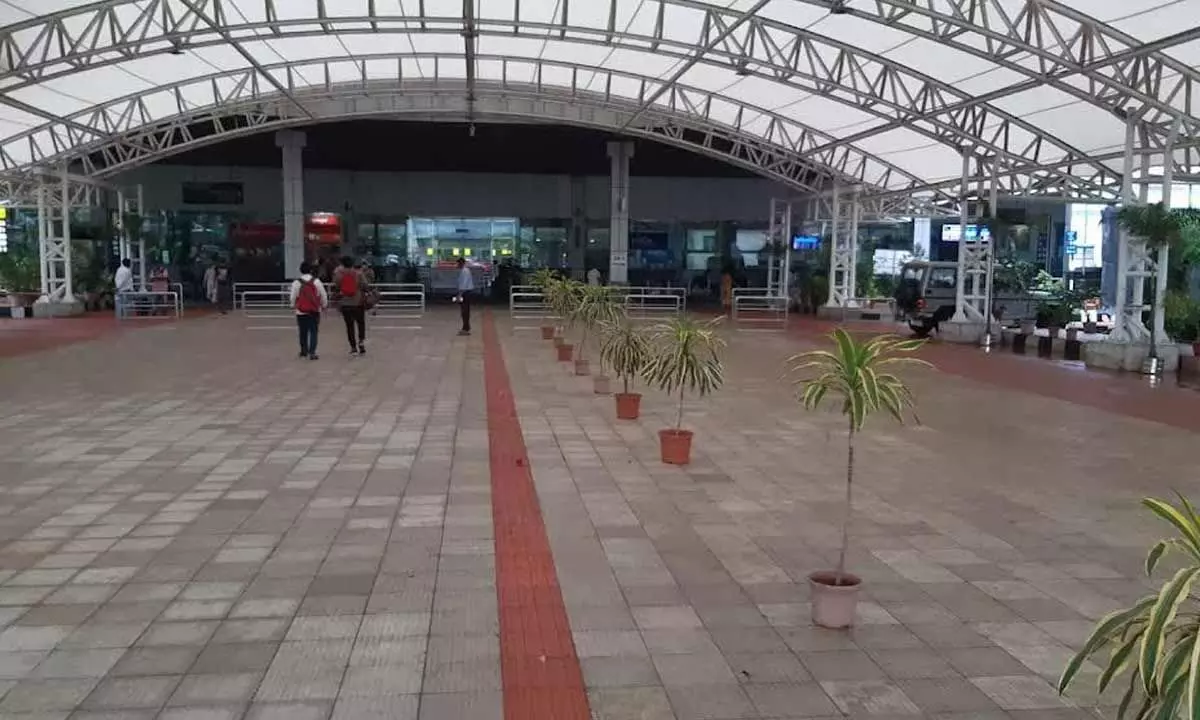 A view of Visakhapatnam Airport