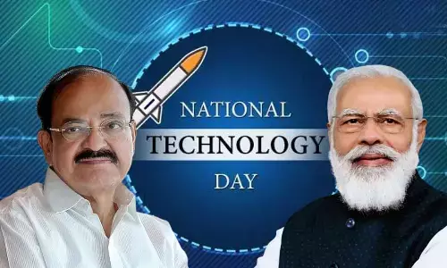 Vice-President M. Venkaiah Naidu; Prime Minister Narendra Modi