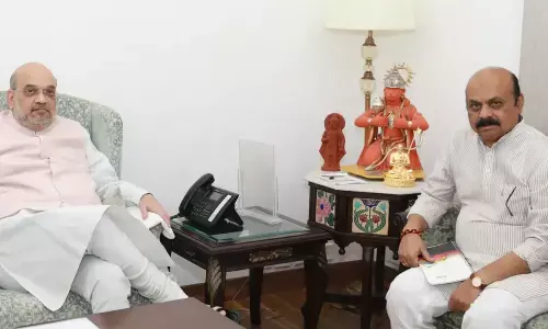 Union Home Minister Amit Shah and Chief Minister Basavaraj Bommai