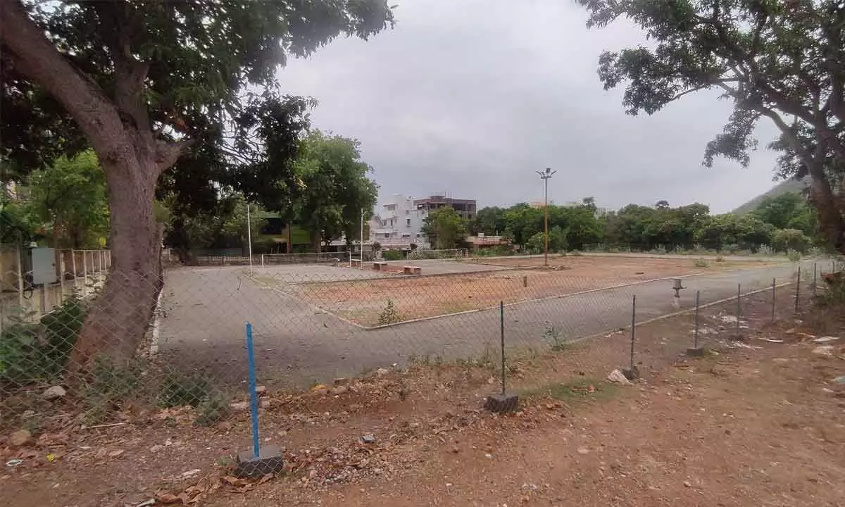 The proposed site for the new Rythu Bazaar at Madhavadhara in Visakhapatnam