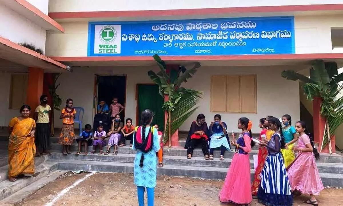Students of ZP High School get additional classrooms in Visakhapatnam