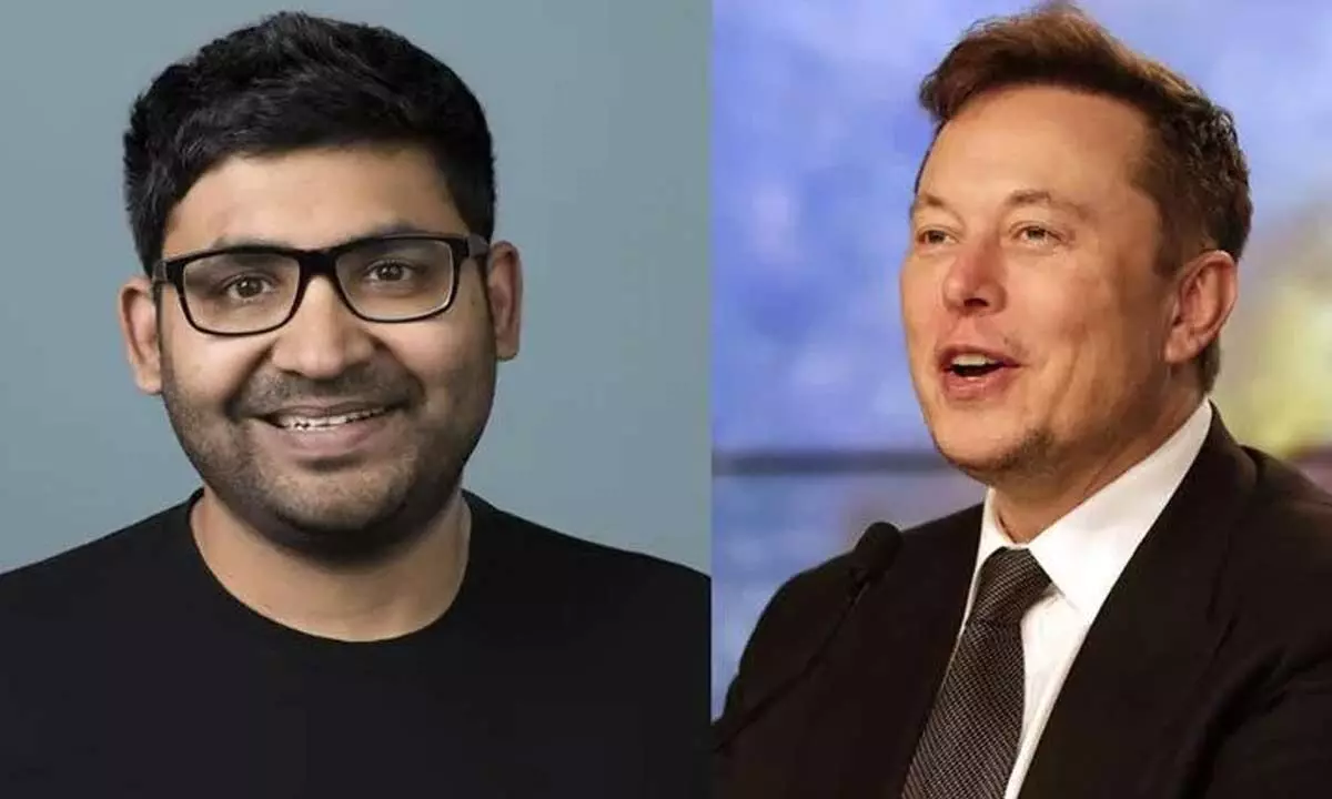 Twitter CEO Parag Agrawal and Elon Musk