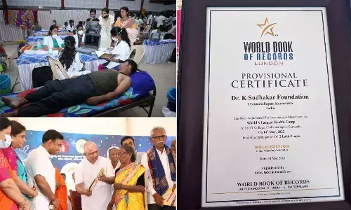 Bengaluru: Minister Sudhakars foundation gets world record for mega free health camp